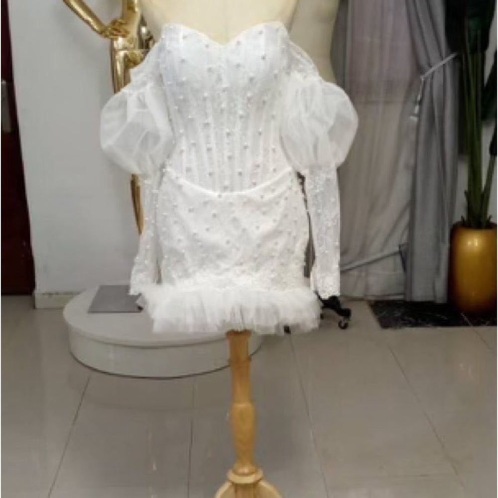 Elegant White Off-Shoulder Dress